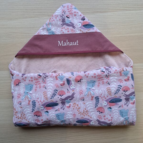 Cape de bain avec prénom