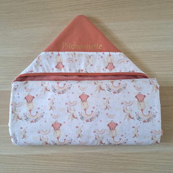 Cape de bain avec prénom