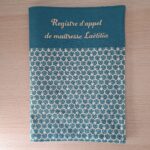 protège cahier maîtresse registre d'appel