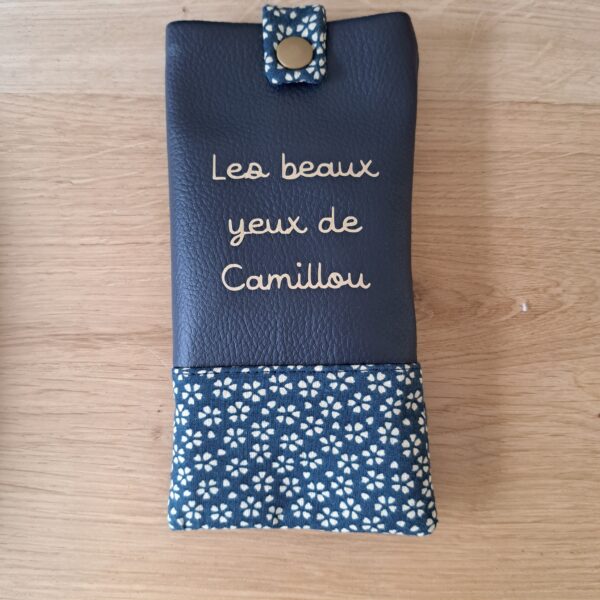 Etui à lunettes avec message