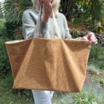 Sac cabas velours