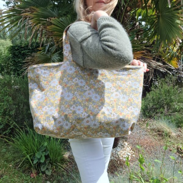 Sac cabas velours