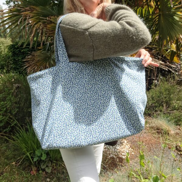 Sac cabas velours