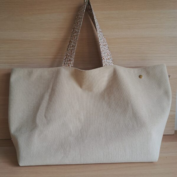 Sac cabas velours