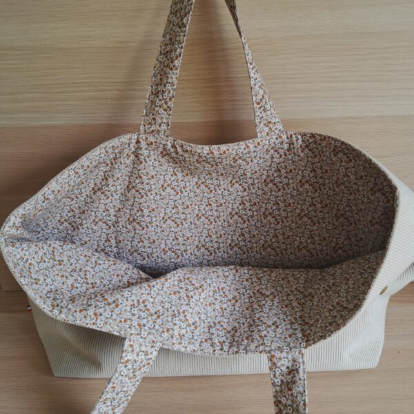 Sac cabas velours