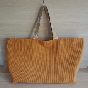 Sac cabas velours