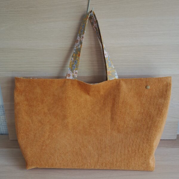 Sac cabas velours