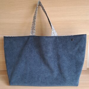 Sac cabas velours