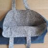 Sac cabas velours