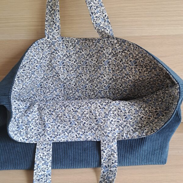 Sac cabas velours