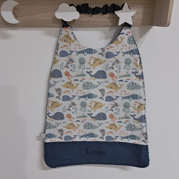 serviette de cantine avec prénom