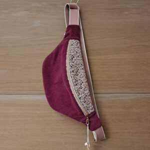 Sac banane velours côtelé