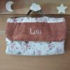 Pochette tapis à langer personnalisé