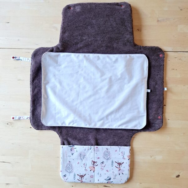 Pochette tapis à langer personnalisé