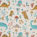 Dinosaures sur fond écru 0,00 €