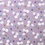 Fleurs de coton sur fond mauve 0,00 €