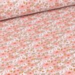 Fleurs roses et kaki sur fond beige 0,00 €