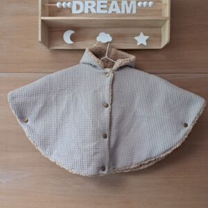 Poncho bébé voiture nid d'abeille