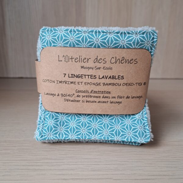 Lingettes cotons lavables