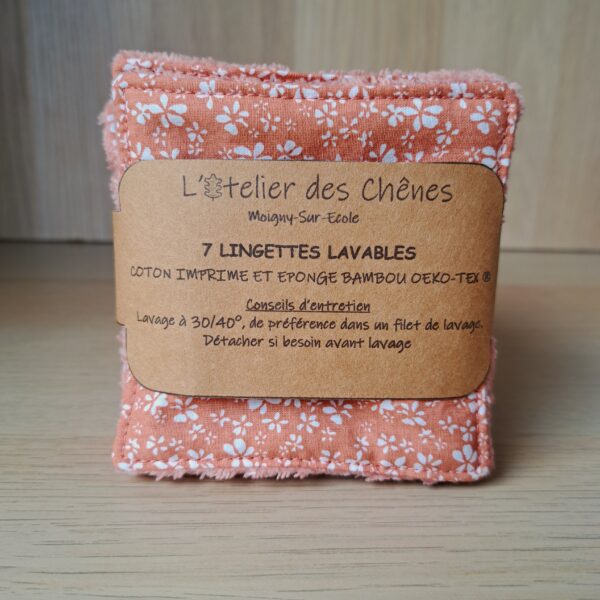 Lingettes cotons lavables