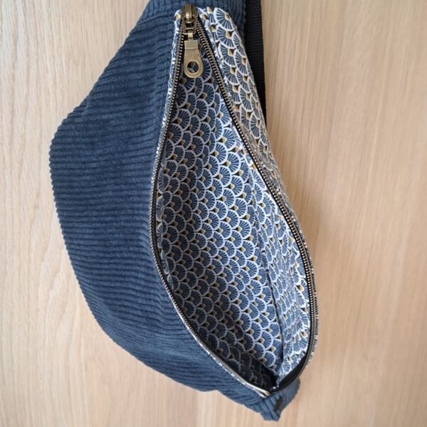 Sac banane velours côtelé
