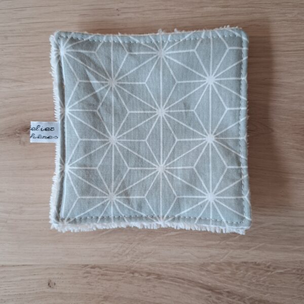 Lingettes lavables avec pochette