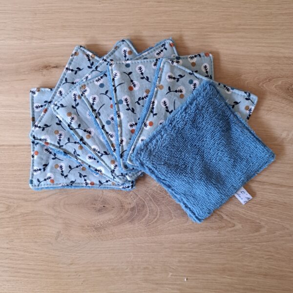 Lingettes lavables avec pochette