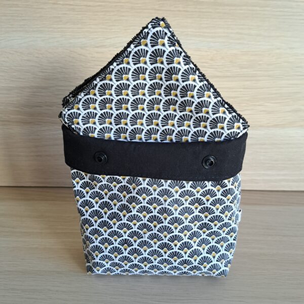 Lingettes cotons lavables avec panier de rangement