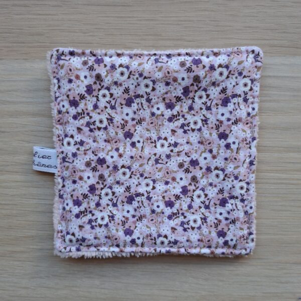 Lingettes cotons lavables avec panier de rangement