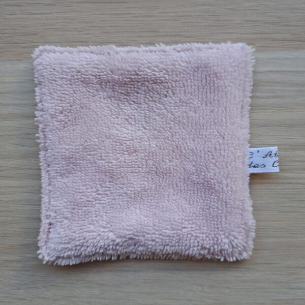 Lingettes cotons lavables avec panier de rangement