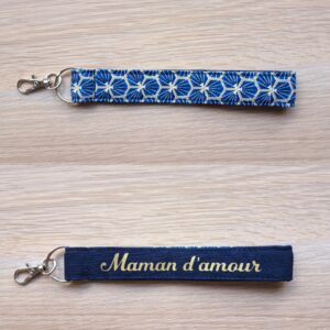 Porte clé dragonne maman