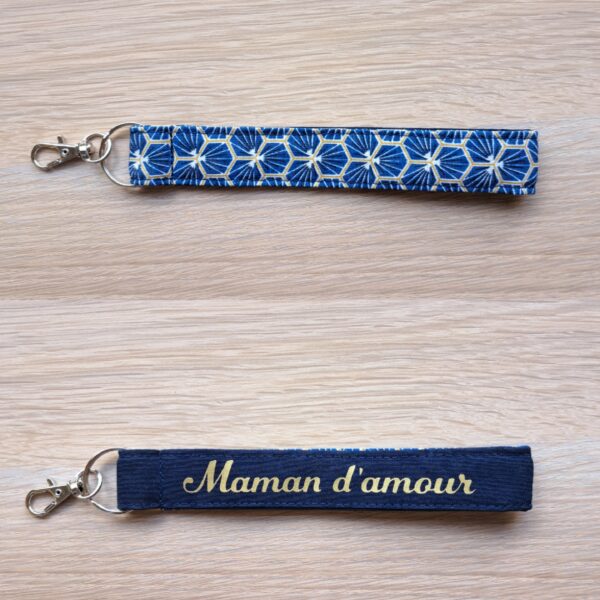 Porte clé dragonne maman