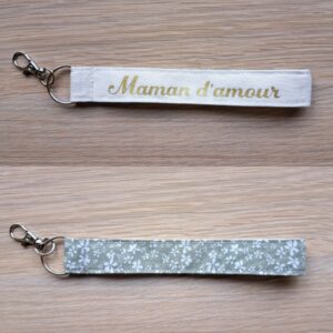 Porte clé dragonne maman
