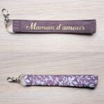 Porte clé dragonne maman