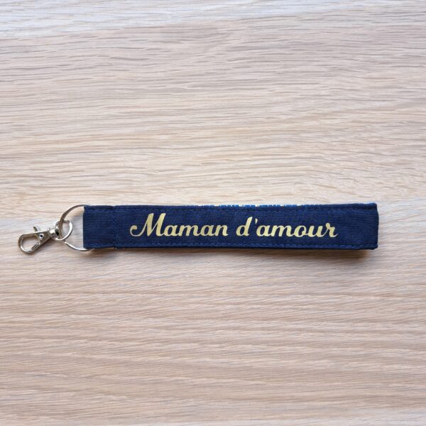 Porte clé dragonne maman