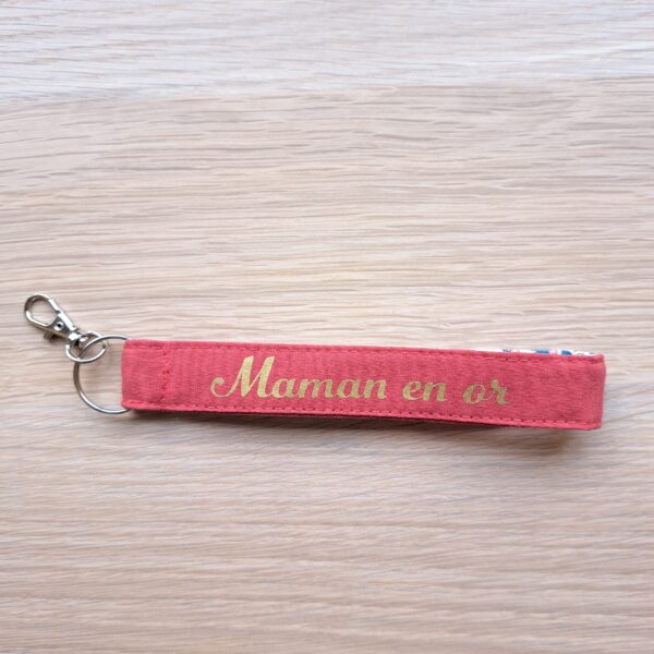 Porte clé dragonne maman