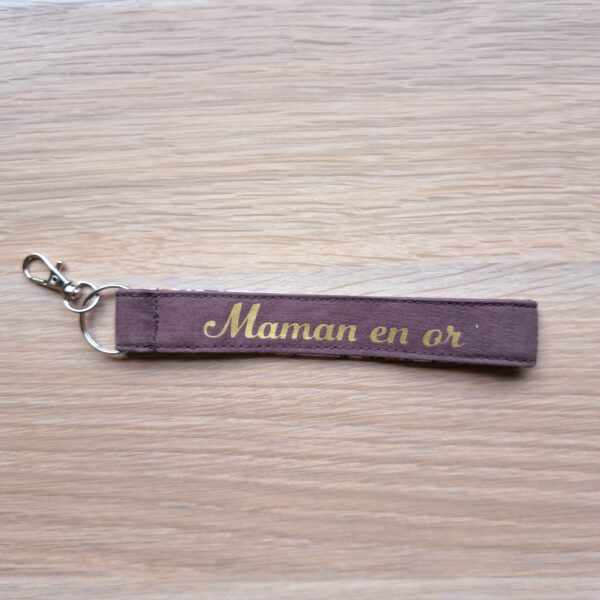 Porte clé dragonne maman