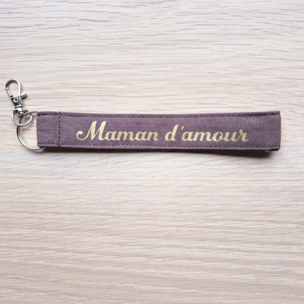 Porte clé dragonne maman