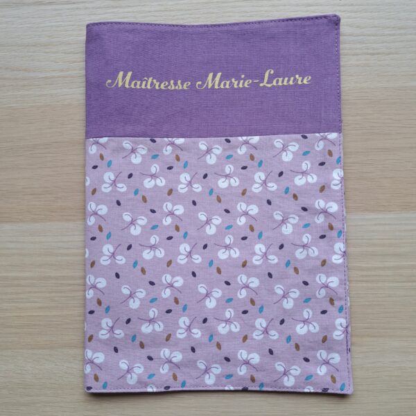 Protège cahier d'appel maîtresse