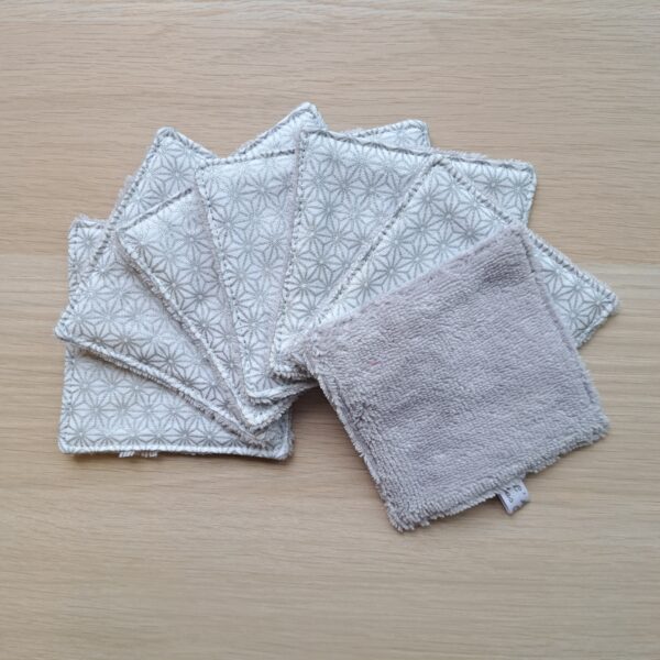 Cotons lingettes lavables